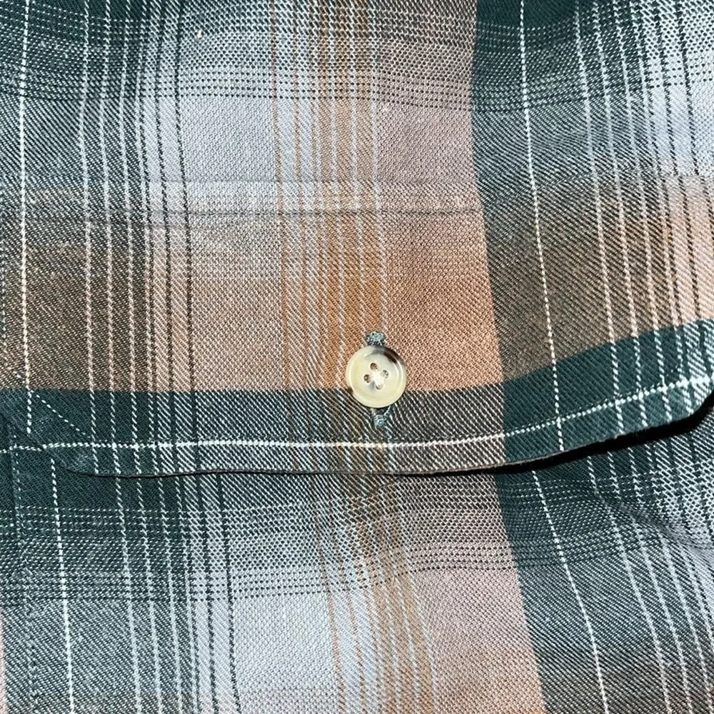 Vintage Banana Republic Safari And Travel Clothing Co. Work Shirt Retro Plaid L